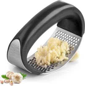 Garlic Press Rocker Set (Color: BLK)