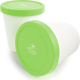 Ice Cream Containers (Color: GRN)