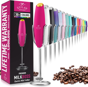 Milk Frother With Holster Stand (Color: GB)