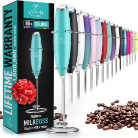 Milk Boss Milk Frother With Stand (Color: TL)