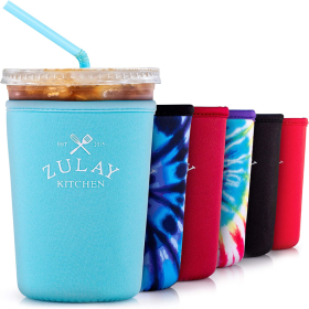 Reusable Iced Coffee Sleeve (Color: BLU)