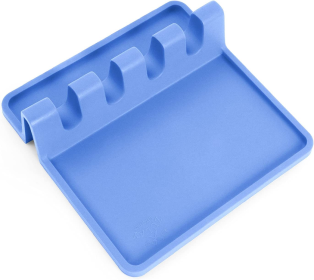 Silicone Utensil Rest with Drip Pad (Color: SRNTY)