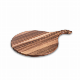 Acacia Wood Cutting Charcuterie Board (size: Small Round)